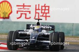 17.10.2008 Shanghai, China,  Nico Rosberg (GER), WilliamsF1 Team, FW30 - Formula 1 World Championship, Rd 17, Chinese Grand Prix, Friday Practice