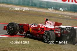 17.10.2008 Shanghai, China,  Kimi Raikkonen (FIN), Räikkönen, Scuderia Ferrari, F2008 off the circuit - Formula 1 World Championship, Rd 17, Chinese Grand Prix, Friday Practice