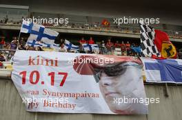 17.10.2008 Shanghai, China,  Banners for Kimi Raikkonen (FIN), Räikkönen, Scuderia Ferrari, birthday - Formula 1 World Championship, Rd 17, Chinese Grand Prix, Friday