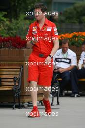 17.10.2008 Shanghai, China,  Rob Smedly, (GBR), Scuderia Ferrari, Track Engineer of Felipe Massa (BRA) - Formula 1 World Championship, Rd 17, Chinese Grand Prix, Friday