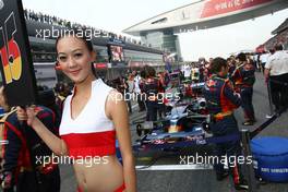 19.10.2008 Shanghai, China,  Grid girl - Formula 1 World Championship, Rd 17, Chinese Grand Prix, Sunday Grid Girl