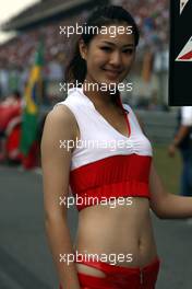 19.10.2008 Shanghai, China,  Grid girl - Formula 1 World Championship, Rd 17, Chinese Grand Prix, Sunday Grid Girl