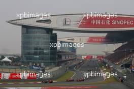 19.10.2008 Shanghai, China,  Lewis Hamilton (GBR), McLaren Mercedes leads the parade lap - Formula 1 World Championship, Rd 17, Chinese Grand Prix, Sunday Race