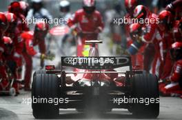 19.10.2008 Shanghai, China,  Felipe Massa (BRA), Scuderia Ferrari, F2008, pitstop - Formula 1 World Championship, Rd 17, Chinese Grand Prix, Sunday Race