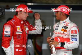 18.10.2008 Shanghai, China,  Kimi Raikkonen (FIN), Räikkönen, Scuderia Ferrari and Lewis Hamilton (GBR), McLaren Mercedes - Formula 1 World Championship, Rd 17, Chinese Grand Prix, Saturday Qualifying