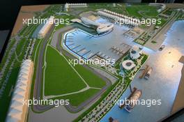 18.10.2008 Shanghai, China,  a model of the Yas Marina Circuit in Abu Dhabi - Formula 1 World Championship, Rd 17, Chinese Grand Prix, Saturday