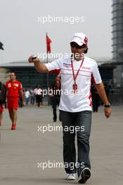 16.10.2008 Shanghai, China,  Timo Glock (GER), Toyota F1 Team - Formula 1 World Championship, Rd 17, Chinese Grand Prix, Thursday