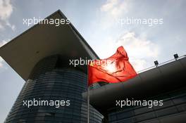 16.10.2008 Shanghai, China,  The Chinese flag in the paddock - Formula 1 World Championship, Rd 17, Chinese Grand Prix, Thursday