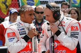 27.04.2008 Barcelona, Spain,  Lewis Hamilton (GBR), McLaren Mercedes - Formula 1 World Championship, Rd 4, Spanish Grand Prix, Sunday Pre-Race Grid