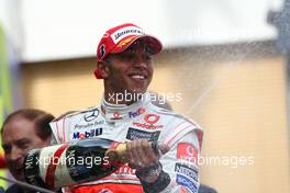 27.04.2008 Barcelona, Spain,  Lewis Hamilton (GBR), McLaren Mercedes - Formula 1 World Championship, Rd 4, Spanish Grand Prix, Sunday Podium