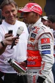 27.04.2008 Barcelona, Spain,  Lewis Hamilton (GBR), McLaren Mercedes - Formula 1 World Championship, Rd 4, Spanish Grand Prix, Sunday Podium