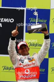 27.04.2008 Barcelona, Spain,  Lewis Hamilton (GBR), McLaren Mercedes - Formula 1 World Championship, Rd 4, Spanish Grand Prix, Sunday Podium