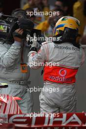 27.04.2008 Barcelona, Spain,  3rd, Lewis Hamilton (GBR), McLaren Mercedes, MP4-23 - Formula 1 World Championship, Rd 4, Spanish Grand Prix, Sunday Podium