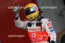 27.04.2008 Barcelona, Spain,  Lewis Hamilton (GBR), McLaren Mercedes - Formula 1 World Championship, Rd 4, Spanish Grand Prix, Sunday Podium