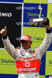 27.04.2008 Barcelona, Spain,  Lewis Hamilton (GBR), McLaren Mercedes - Formula 1 World Championship, Rd 4, Spanish Grand Prix, Sunday Podium