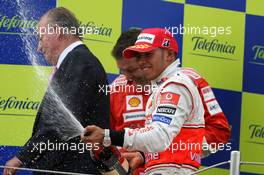 27.04.2008 Barcelona, Spain,  Lewis Hamilton (GBR), McLaren Mercedes - Formula 1 World Championship, Rd 4, Spanish Grand Prix, Sunday Podium