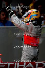 27.04.2008 Barcelona, Spain,  3rd, Lewis Hamilton (GBR), McLaren Mercedes, MP4-23 - Formula 1 World Championship, Rd 4, Spanish Grand Prix, Sunday Podium