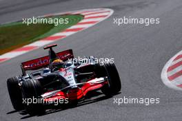 26.04.2008 Barcelona, Spain,  Lewis Hamilton (GBR), McLaren Mercedes, MP4-23 - Formula 1 World Championship, Rd 4, Spanish Grand Prix, Saturday Qualifying