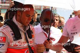 24.08.2008 Valencia, Spain,  Lewis Hamilton (GBR), McLaren Mercedes - Formula 1 World Championship, Rd 12, European Grand Prix, Sunday Pre-Race Grid