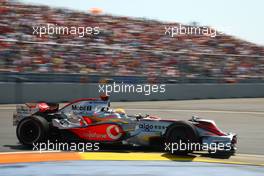 24.08.2008 Valencia, Spain,  Lewis Hamilton (GBR), McLaren Mercedes, MP4-23 - Formula 1 World Championship, Rd 12, European Grand Prix, Sunday Race