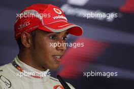 24.08.2008 Valencia, Spain,  Lewis Hamilton (GBR), McLaren Mercedes - Formula 1 World Championship, Rd 12, European Grand Prix, Sunday Press Conference