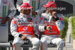 21.08.2008 Valencia, Spain,  Lewis Hamilton (GBR), McLaren Mercedes and Heikki Kovalainen (FIN), McLaren Mercedes - Formula 1 World Championship, Rd 12, European Grand Prix, Thursday