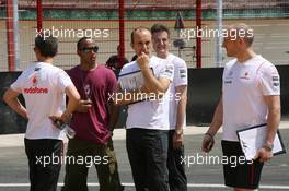 21.08.2008 Valencia, Spain,  Lewis Hamilton (GBR), McLaren Mercedes, trackwalk - Formula 1 World Championship, Rd 12, European Grand Prix, Thursday