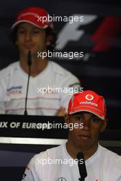 21.08.2008 Valencia, Spain,  Lewis Hamilton (GBR), McLaren Mercedes - Formula 1 World Championship, Rd 12, European Grand Prix, Thursday Press Conference