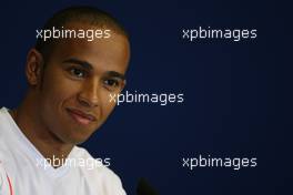 21.08.2008 Valencia, Spain,  Lewis Hamilton (GBR), McLaren Mercedes - Formula 1 World Championship, Rd 12, European Grand Prix, Thursday Press Conference