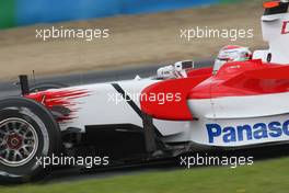 20.06.2008 Magny Cours, France,  Black Stripe on Jarno Trulli (ITA), Toyota Racing, TF108 in memory of Ove Anderson - Formula 1 World Championship, Rd 8, French Grand Prix, Friday Practice