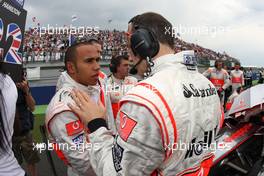 22.06.2008 Magny Cours, France,  Lewis Hamilton (GBR), McLaren Mercedes - Formula 1 World Championship, Rd 8, French Grand Prix, Sunday Pre-Race Grid