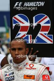 22.06.2008 Magny Cours, France,  Lewis Hamilton (GBR), McLaren Mercedes - Formula 1 World Championship, Rd 8, French Grand Prix, Sunday Pre-Race Grid