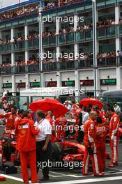 22.06.2008 Magny Cours, France,  Kimi Raikkonen (FIN), Räikkönen, Scuderia Ferrari  - Formula 1 World Championship, Rd 8, French Grand Prix, Sunday Pre-Race Grid