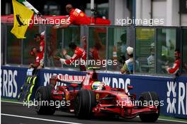 22.06.2008 Magny Cours, France,  Felipe Massa (BRA), Scuderia Ferrari  - Formula 1 World Championship, Rd 8, French Grand Prix, Sunday Podium