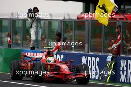 22.06.2008 Magny Cours, France,  Felipe Massa (BRA), Scuderia Ferrari  - Formula 1 World Championship, Rd 8, French Grand Prix, Sunday Podium