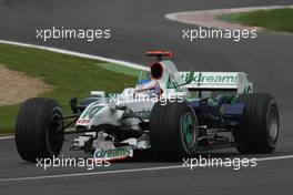 22.06.2008 Magny Cours, France,  Jenson Button (GBR), Honda Racing F1 Team, RA108, Broken front wing - Formula 1 World Championship, Rd 8, French Grand Prix, Sunday Race
