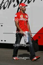 21.06.2008 Magny Cours, France,  Marc Gene (ESP), Test Driver, Scuderia Ferrari - Formula 1 World Championship, Rd 8, French Grand Prix, Saturday