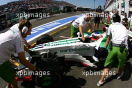 21.06.2008 Magny Cours, France,  Rubens Barrichello (BRA), Honda Racing F1 Team  - Formula 1 World Championship, Rd 8, French Grand Prix, Saturday Qualifying