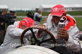 22.06.2008 Magny Cours, France,  Heikki Kovalainen (FIN), McLaren Mercedes and Lewis Hamilton (GBR), McLaren Mercedes - Formula 1 World Championship, Rd 8, French Grand Prix, Sunday