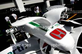 19.06.2008 Magny Cours, France,  Honda Racing F1 Team, front wing - Formula 1 World Championship, Rd 8, French Grand Prix, Thursday