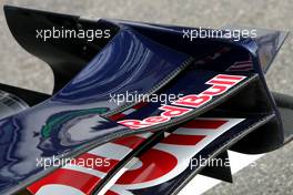 19.06.2008 Magny Cours, France,  Scuderia Toro Rosso front wing detail - Formula 1 World Championship, Rd 8, French Grand Prix, Thursday