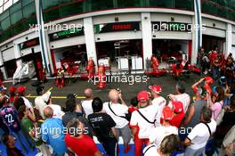 19.06.2008 Magny Cours, France,  Fans in the pitlane - Formula 1 World Championship, Rd 8, French Grand Prix, Thursday