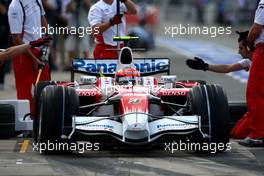 04.07.2008 Silverstone, England,  Timo Glock (GER), Toyota F1 Team, TF108 - Formula 1 World Championship, Rd 9, British Grand Prix, Friday Practice
