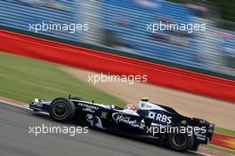 04.07.2008 Silverstone, England,  Kazuki Nakajima (JPN), Williams F1 Team - Formula 1 World Championship, Rd 9, British Grand Prix, Friday Practice