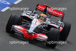 04.07.2008 Silverstone, England,  Lewis Hamilton (GBR), McLaren Mercedes, MP4-23 - Formula 1 World Championship, Rd 9, British Grand Prix, Friday Practice