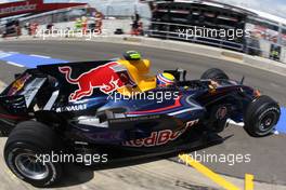 04.07.2008 Silverstone, England,  Mark Webber (AUS), Red Bull Racing  - Formula 1 World Championship, Rd 9, British Grand Prix, Friday Practice