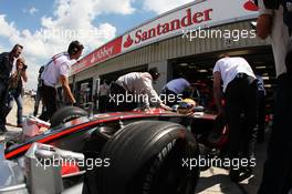 04.07.2008 Silverstone, England,  Lewis Hamilton (GBR), McLaren Mercedes - Formula 1 World Championship, Rd 9, British Grand Prix, Friday Practice