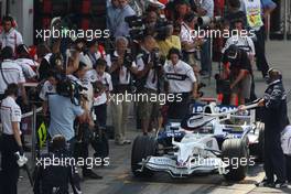 04.07.2008 Silverstone, England,  Nick Heidfeld (GER), BMW Sauber F1 Team, F1.08 - Formula 1 World Championship, Rd 9, British Grand Prix, Friday Practice