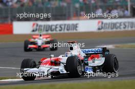 04.07.2008 Silverstone, England,  Jarno Trulli (ITA), Toyota Racing, TF108 - Formula 1 World Championship, Rd 9, British Grand Prix, Friday Practice