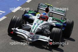 04.07.2008 Silverstone, England,  Rubens Barrichello (BRA), Honda Racing F1 Team, RA108 - Formula 1 World Championship, Rd 9, British Grand Prix, Friday Practice